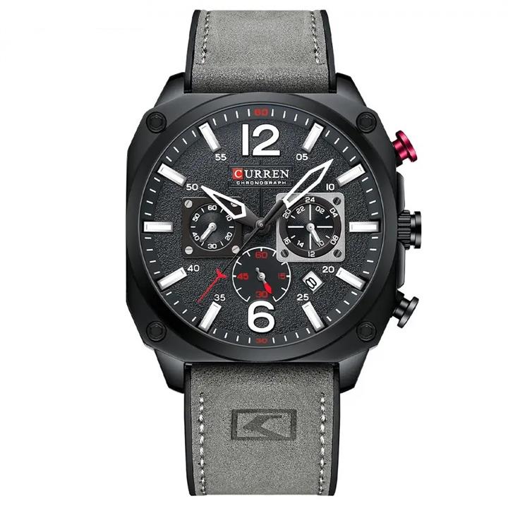 ساعت مچی مردانه کارن مدل 8398 خاکستری-مشکی (کورن واتچ CURREN WATCH)